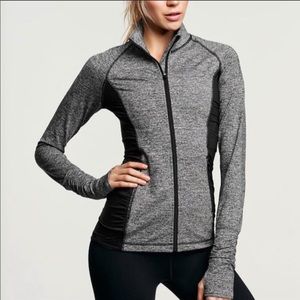 Victoria’s Secret VSX Sport Knockout Jacket 🖤 Gray/Black Sculpting Fit | Size XS